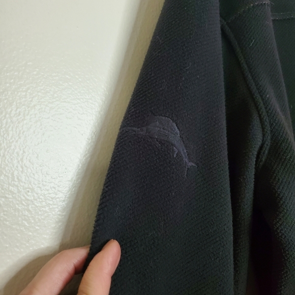 Mens Tommy Bahama Oversized Quarter Zip Sweater Jacket Size Medium - Picture 9 of 13